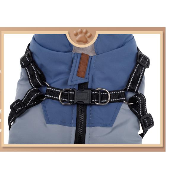 Function Warm Comfortable Waterproof Turtleneck Dog Winter Coat for Small Medium Dogs