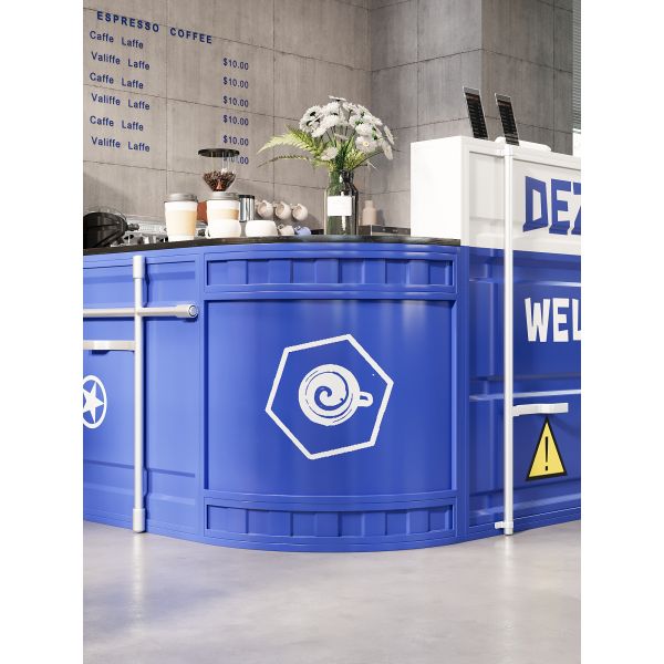 Customized Industrial Style Reception Desk Outdoor Bar Reception Desk Functional