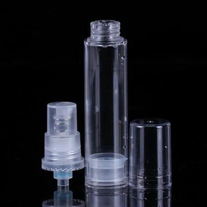 transparent 10ml 5ml Mini Cosmetic Airless Refillable Pump Bottle OEM Brand (MC-229)