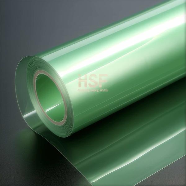RoHS Translucent Green PET Anti Scratch Film For Printing And Graphic Arts