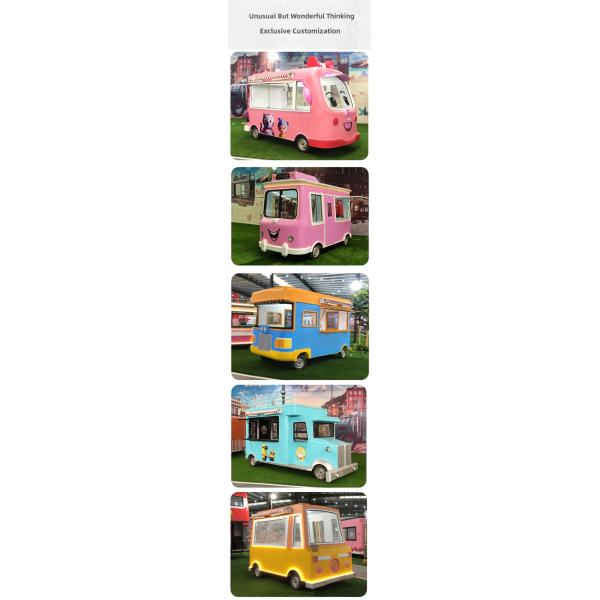Customization Mobile Food Cart Citroen Electric Food Truck for Hot Dogs and Ice Cream