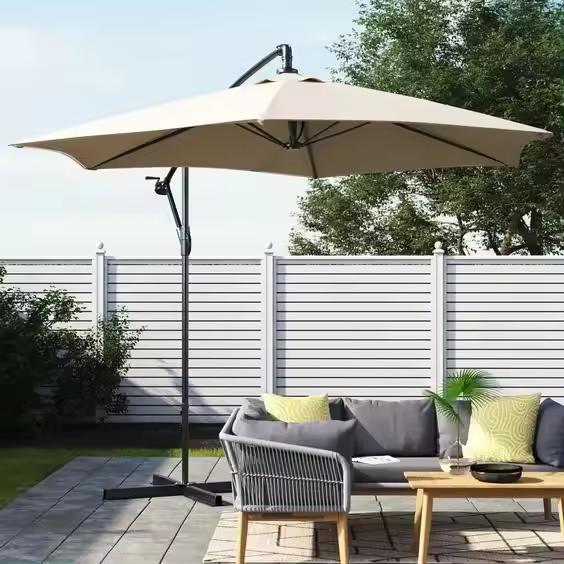Waterproof Canopy Pergola Gazebo Outdoor Roman Umbrellas Patio Parasol Banana Umbrella LMS-11