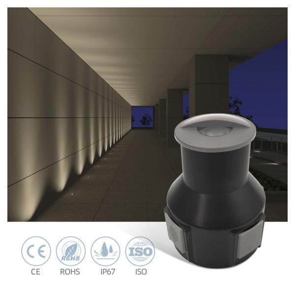 IP67 LED 12V-24VDC Low Voltage 1W 3W Ground Buried Led Underground Light With Frosted Glass