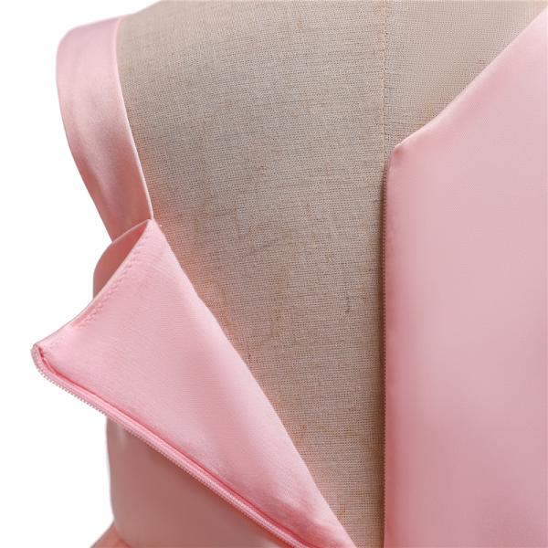 Fashion Single Sleeve Flower Girl Dress Single Shoulder Green Pearl Belt Dress Christmas Vestido Kids Dresses For Girl