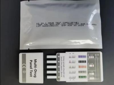 Dispositif diagnostique médical de résultat de 10 panneaux de drogue d'essai de carte commode rapide d'immersion