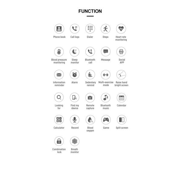 Multi дозор диапазона кровяного давления дозоров спорт T500+Pro умный для людей/женщин