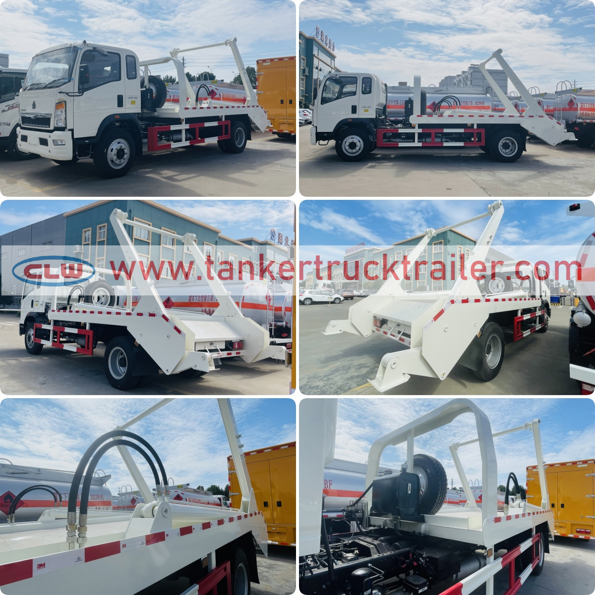 Sinotruk HOWO Small 4X2 8CBM 10 tons Skip Loader Garbage Truck for Waste Transfer Station