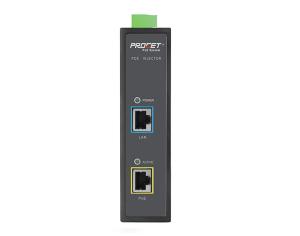 DIN Rail 10G PoE Injector IEEE802.3bt 95 Watts