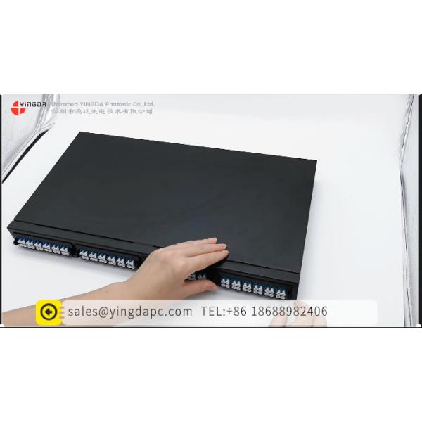 1U Rack Mount MTP MPO Patch Panel 19 inch ODF 96 Fiber Optic MPO LC Cable