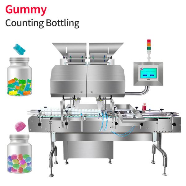 RQ-16H Gummy Counting Machine High Speed Automatic Pectin Oiled Candy Bottling