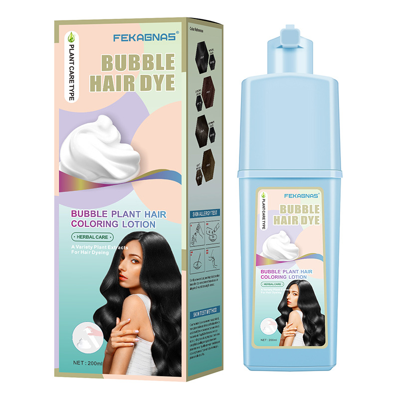 Shampoo colorant capillaire noir rapide 3 en 1 pour des cheveux naturels et sains