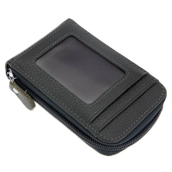 Fashion Genuine Leather Credit Card Wallet Holder Travel Card Holder Custom Sized