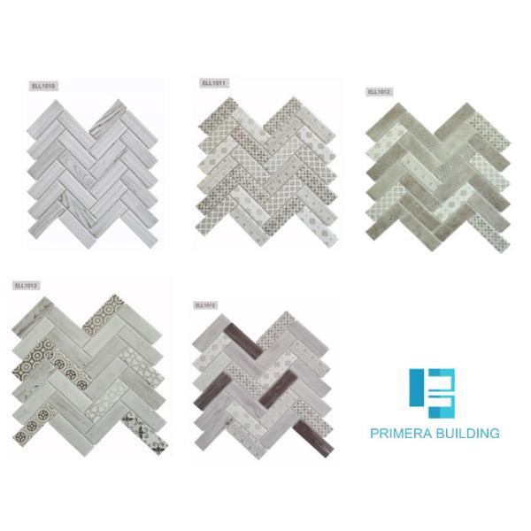 толщина плиток мозаики деревянная мраморная 6mm SGS 270x290mm декоративная