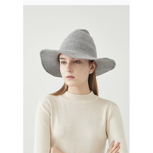 2023 Halloween Party Witch Hat Unisex Wool Knit Hat for Fashionable and Versatile Style