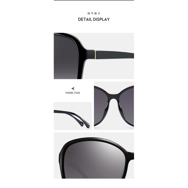 Black Brown Mauve Ladies Polarized Sunglasses , Polarized Metal Sunglasses Plastic Temple