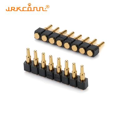 8P Brass Pogo Pin Connectors with 3μ Gold Plating 3A Current