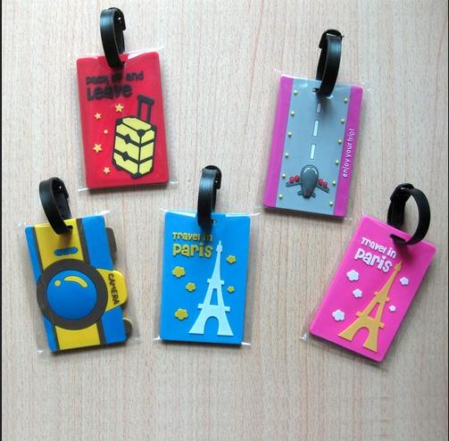 various styles tags metal or pvc customized clear plastic pvc luggage tags