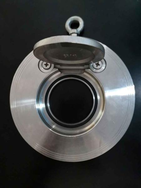 WCB Carbon Steel ss304 CF8 Flap Non-Return Single Plate leaf thin Disc  Spring Check Valve PN16 25 40 Bar