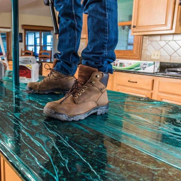 Película de proteção de balcão anti-gravagem PE Quartz Slab Surface Protective Film Covers