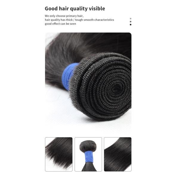 ST 10A Single Drawn 26 Inch Real Human Hair Bundles Sleek St Tangle Free