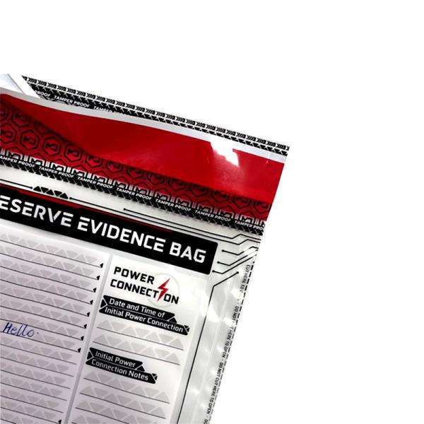 Безопасность сумка подделка доказательство денег сумка лента наличные доказательства на заказ PE Пластиковый высокий S