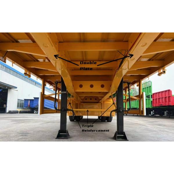 40 Foot Flatbed Semi Trailer 3 Axle for Sale in Zimbabwe Manufacturers