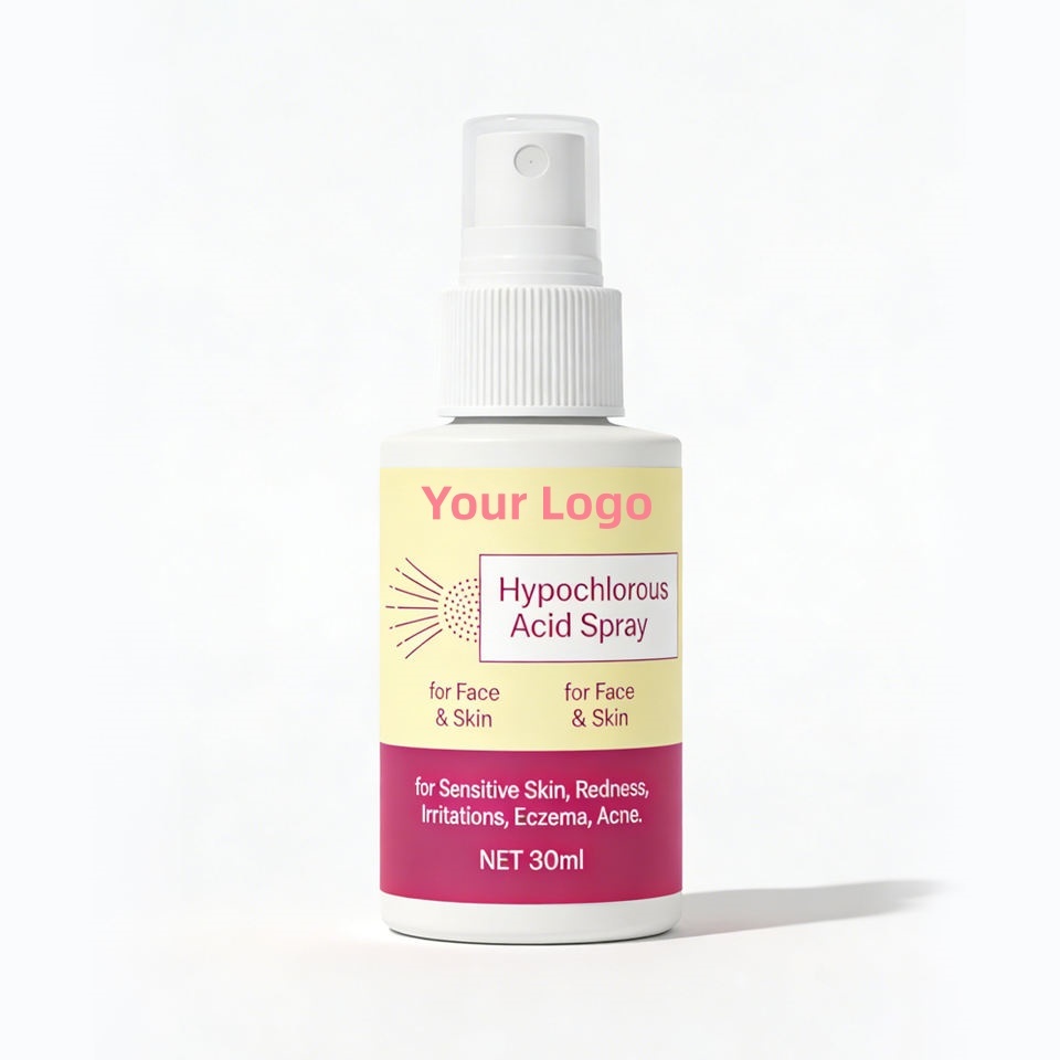 OEM ODM Brand Natural Hypochlorous Acid Spray for Hydration, Moisturizing, Soothing, Calming, Brightening, Acne Removal, Redness Reduction, and Facial Toner