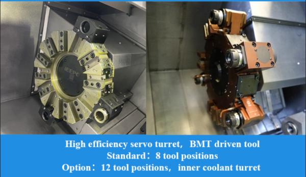 Torno CNC de alta precisão para usinagem de peças pequenas T5.1-100Q SMTCL Torno CNC de bancada inclinada para metal