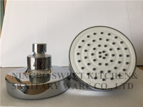 ABS plastic material 4inch round chrome plating shower head top shower rain shower wholesale