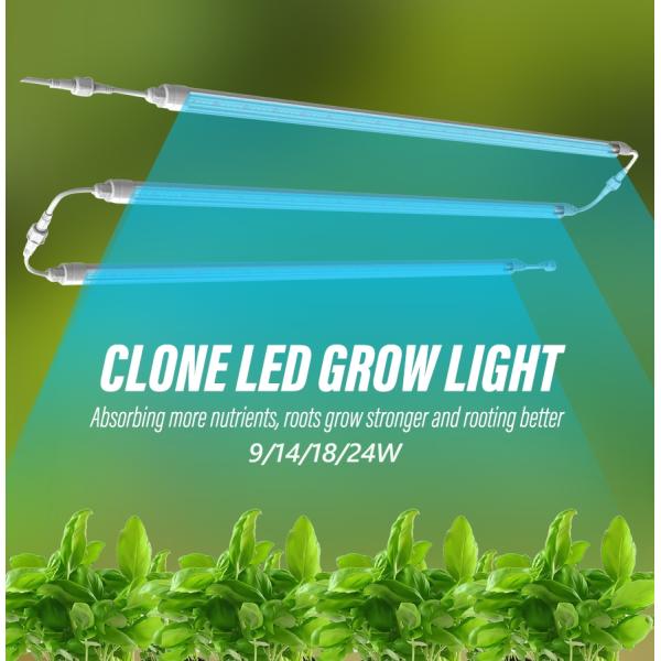 24w T8 Led Grow Light Tube For Indoor Vertical Racks leaf green Led Clone Light Seedling 1.5m Daisy Chain Samsung leds