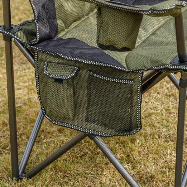 New Lightweight Aluminum Portable Camping Chair Modern Style Simple Folding Beach Chair with Armrest for Fishing Cotton Material