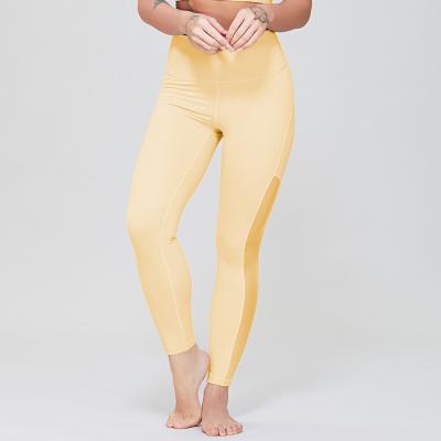Custom Size Gym Sports Women Yoga Leggings Mesh Yoga Pants