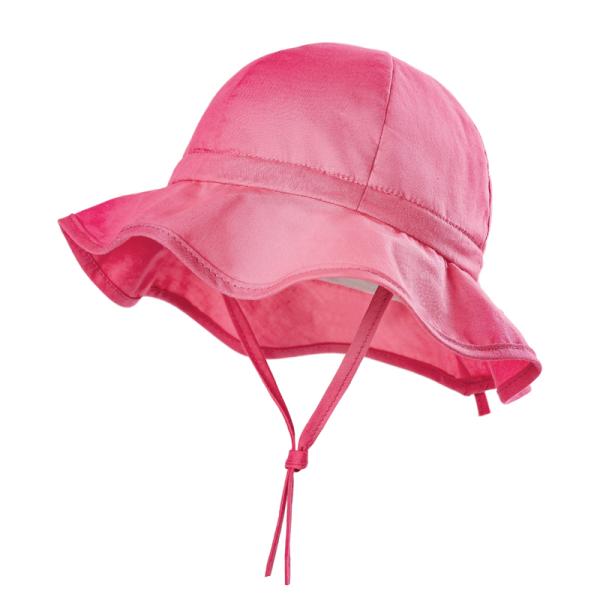 Toddler Wide Brim Kids Play Hat With Neck Flap Chin Strap Sun Hat