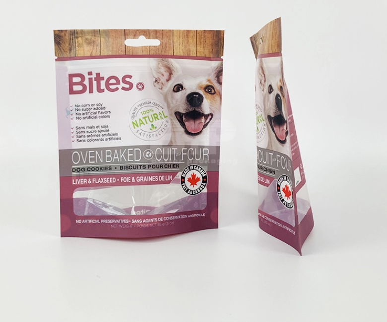 Gravure Printing Stand Up Resealable Pouch Packaging For Pet Feed