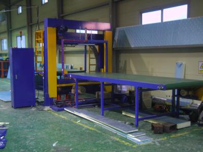 GG800 70r/Min Rotating Speed Pipe Stretch que envolve a máquina horizontal da eficiência 1000mm