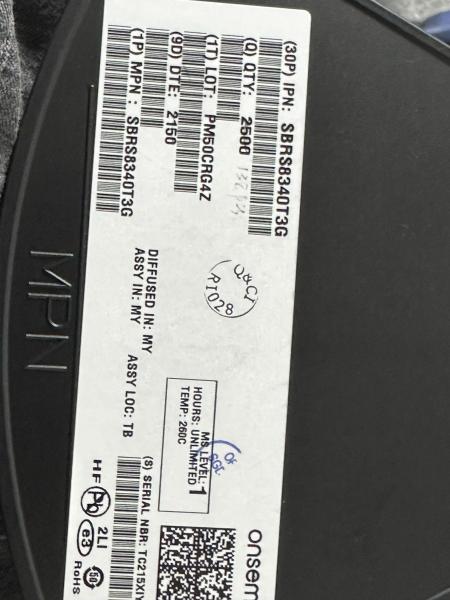 SBRS8340T3G New In Stock  DIODE SCHOTTKY 40V 3A SMC