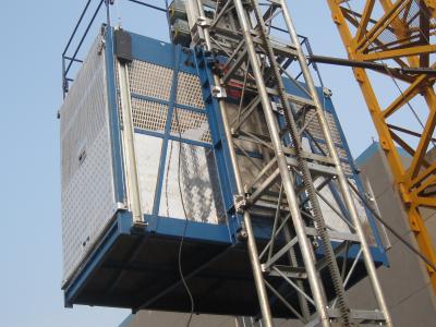 Single Cage Construction Lifting Equipment without VFD , Platform Hoist