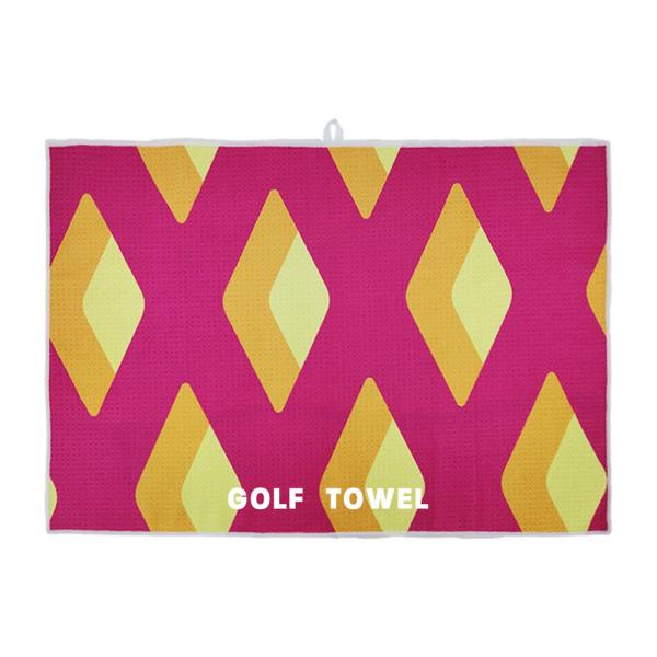 OEM Custom Design Printed Sublimation Reactive Printed Microfiber Waffle Weave Waffle Golf Towel