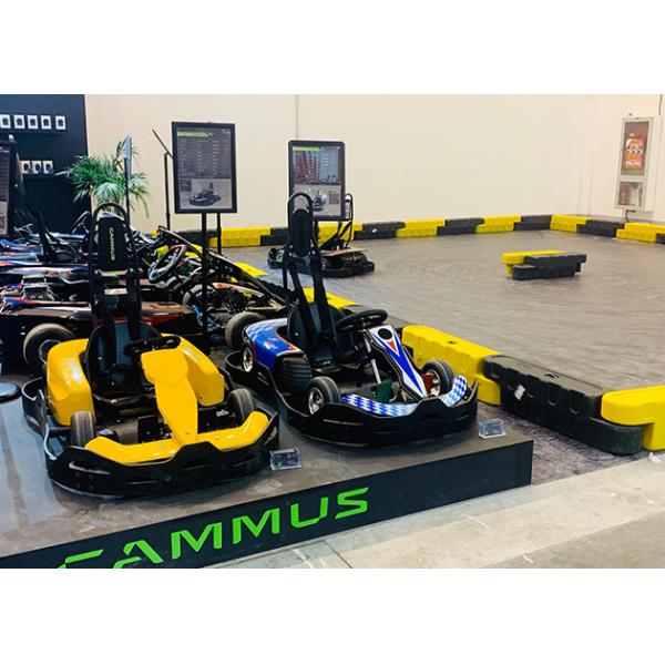 Adjustable Seat Electric Pedal Go Kart 3KW 48V 43mm Terrain Clearance