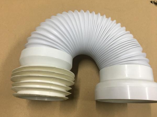 Universal Retractable Bent Flexi Pan Connector 4mm Wall Thickness 130mm Diameter