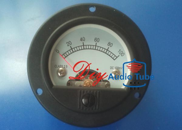 DC 100MV Moving Coil Multimeter , Round Analog Panel Meter For CD Radio
