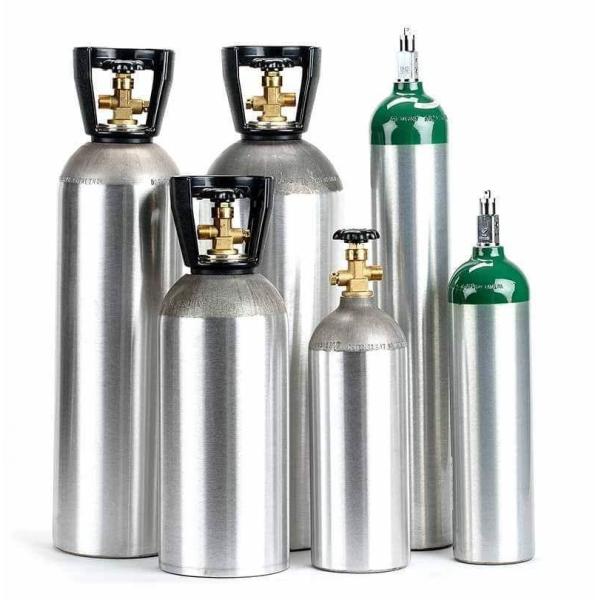 20 CF to 500 CF Gas Cylinders with Nontoxic Storage in Different Capacities