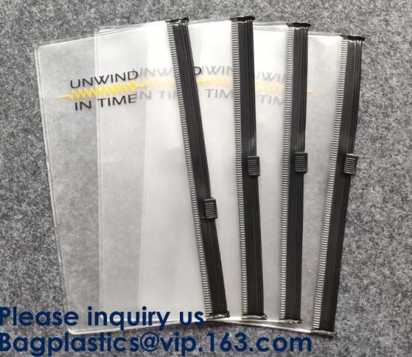 k Plastic Bags Packaging Custom Clear Poly Pvc Slider Zipper Bag, Standup Cosmetics Packaging PVC Slider Bag
