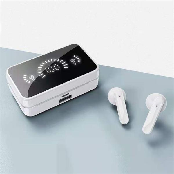 Mirror Digital Display Power Bank Earphones Bluetooth EDR 400mAH