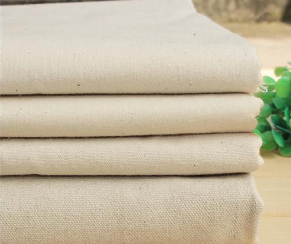 61/62 Width 277GSM Greige Cotton Woven Canvas Roll Packing