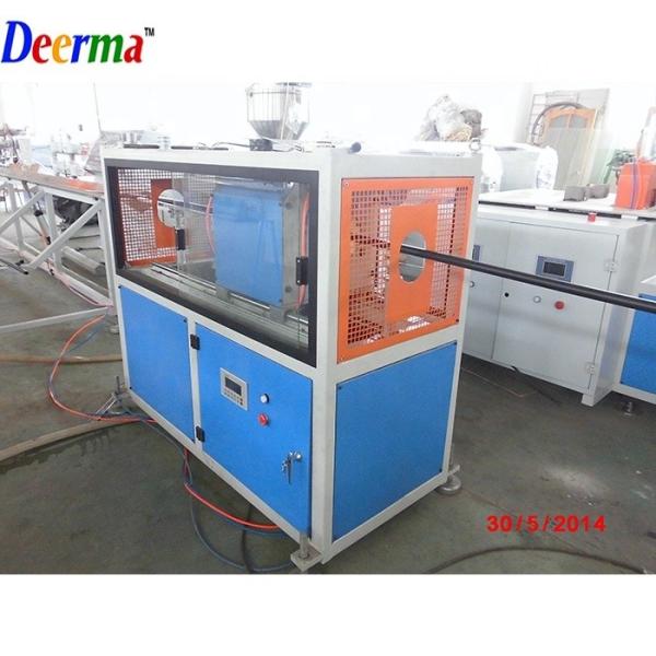 3 Layer HDPE Pipe Machine 16mm - 63mm Pipe Manufacturing Equipment 55 Rpm Screw Speed