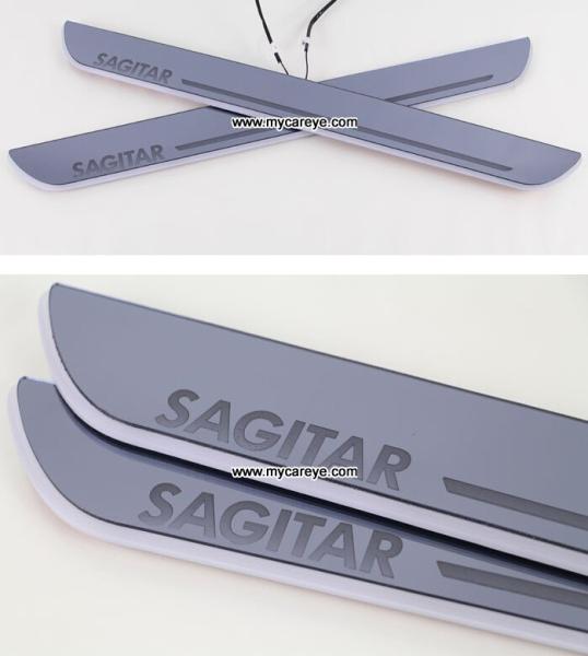 Volkswagen Sagitar car welcome light led Moving Door sill Scuff Pedal Lights