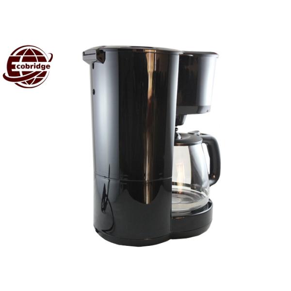 Glossy Design Electric Drip Coffee Maker 1.25L Home Digital Display With Indicator Light