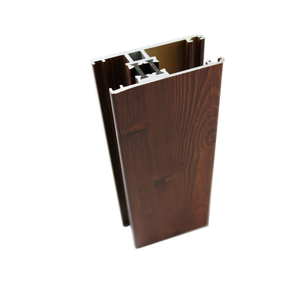 Wood Finish Wardrobe Aluminium Profile Fair Corrosion Resistance For Window / Doors