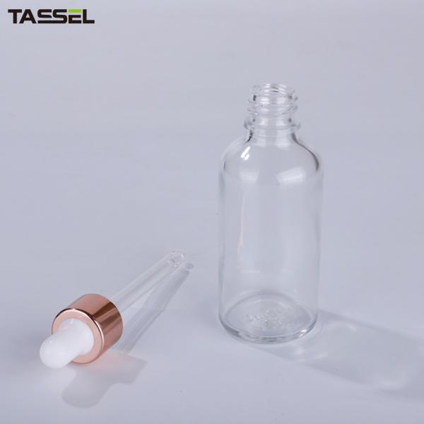 капельница эфирного масла ясности 5ml 10ml стеклянная разливает 18/410 алюминиевых капельниц по бутылкам